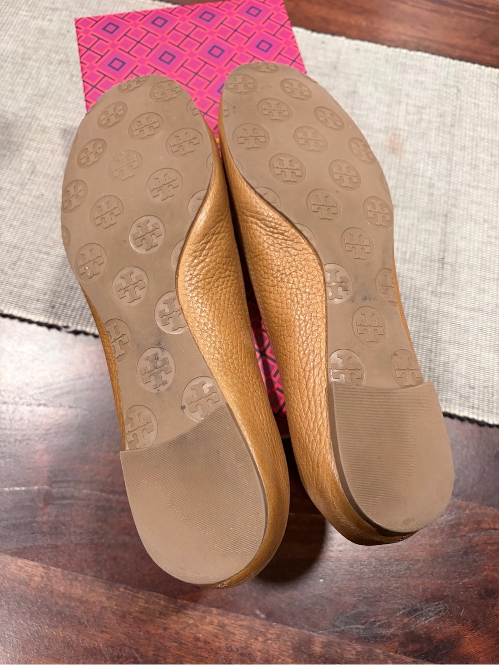 Tory Burch Tan Leather Reva Ballet Flats - Picture 6 of 6